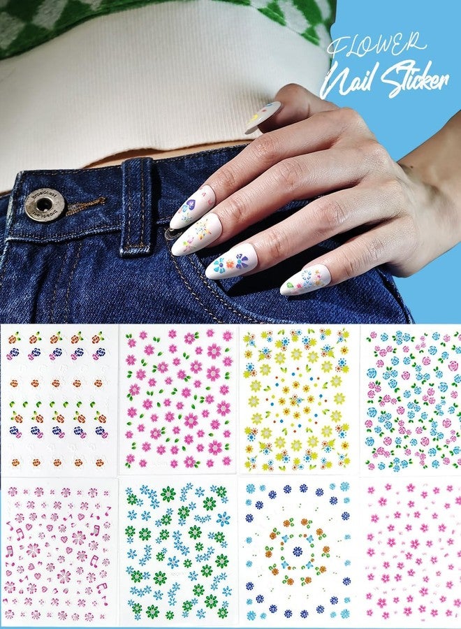 ABOLINE 60 Sheets Nail Stickers for Nail Art, Self Adhesive Nail Decals with Flower, Gold and Butterfly Nail Art Stickers, Nail Design Accessories for Kids and Women - Image 4